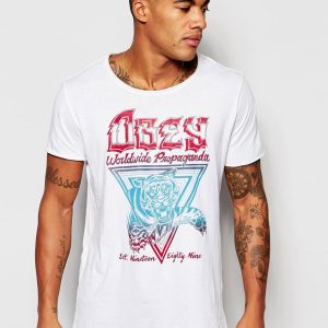 Obey T-shirt With Tiger Print